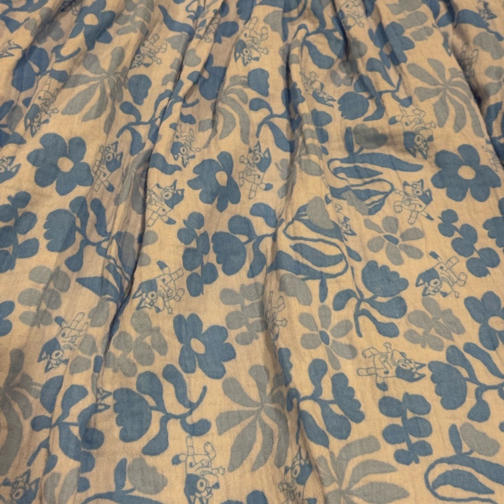 🥔Blue Floral Kids bluey Dress - Picture 2 of 5